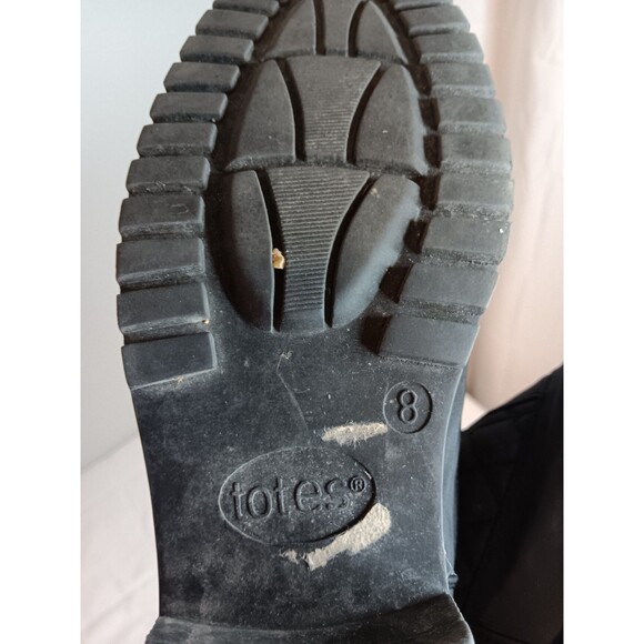 Totes Womens Waterproof Winter Snow Ankle Boots Black Sz 8 M - Picture 3 of 8